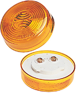 2" Round Side Marker Light, Amber"