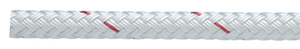 White Sta-Set Polyester Double Braid, 7/16" x 600'