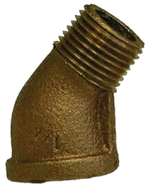 3/8" Bronze 45 Degree Street Elbow"