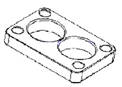 ADAPTOR KIT-CARB Mercruiser 807726A2