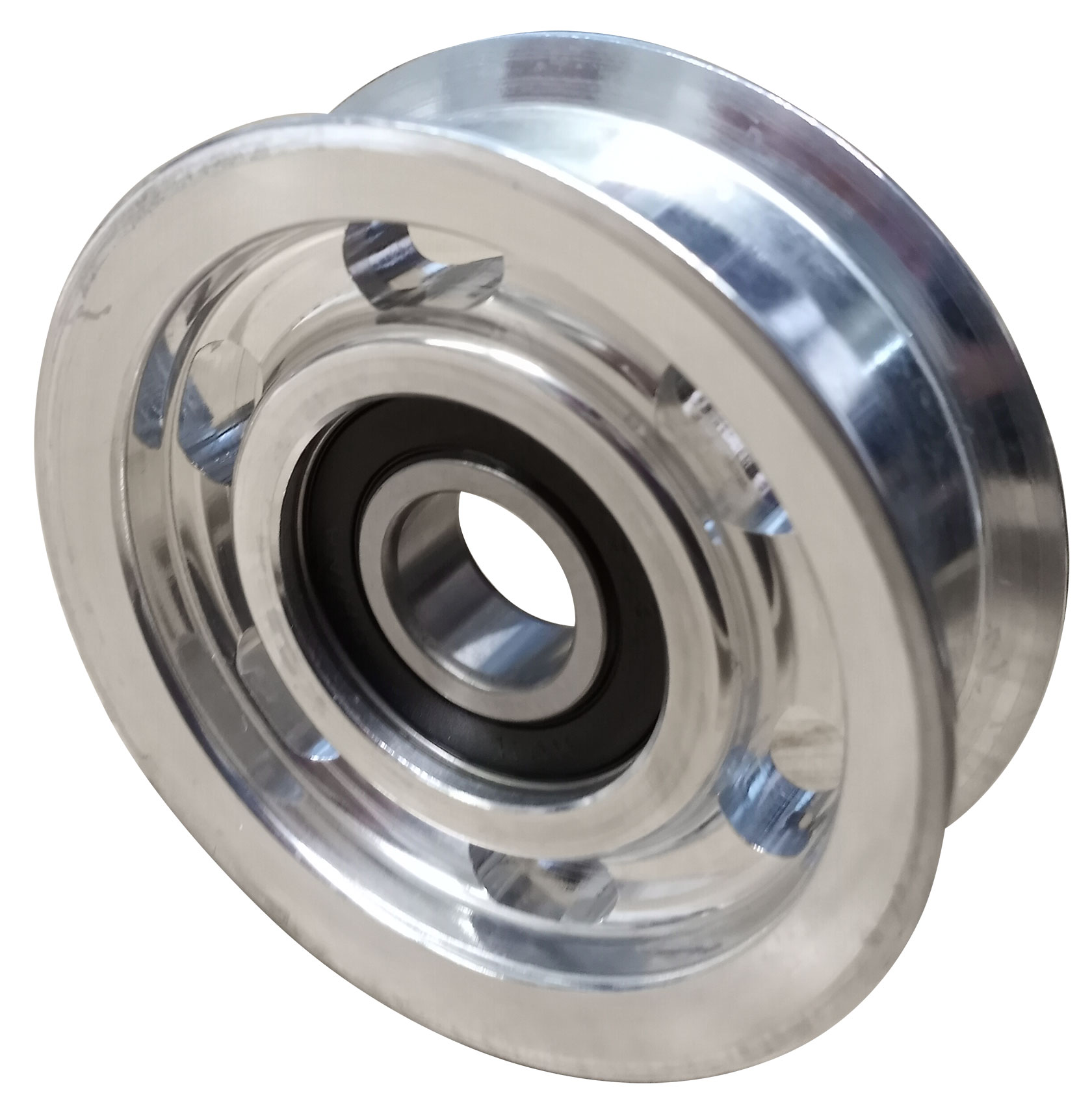 CP Series Pulley, Plated Steel, Ball Bearing