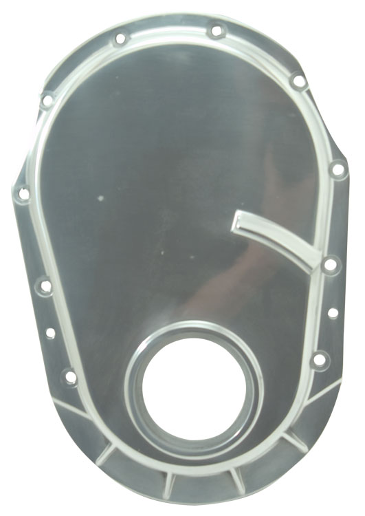 Big Block Chevy Polished Aluminum Timing Cover Gen 5 Without Pump Drive Hole Cp Performance