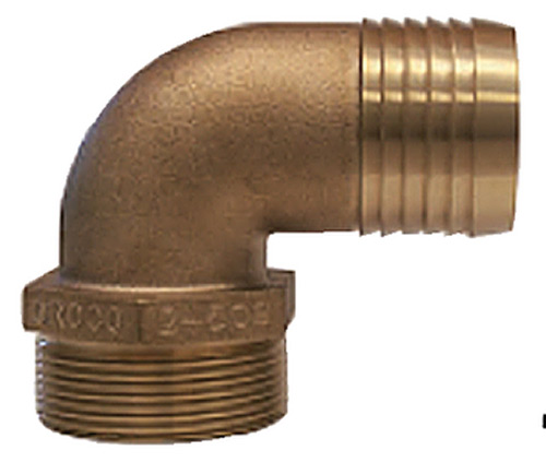 Pipe-To-Hose Adapter, 90°