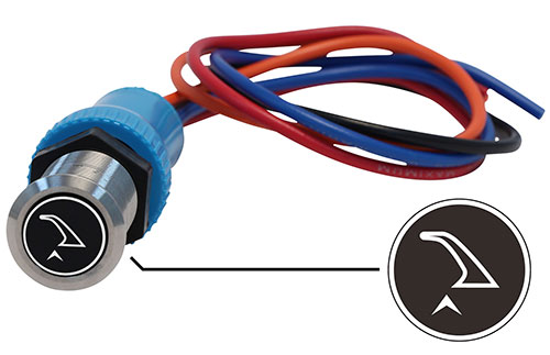 Bluewater 19mm Switch and 12 Inch Harness with Arch Up Laser Logo, Momentary On / Off Function