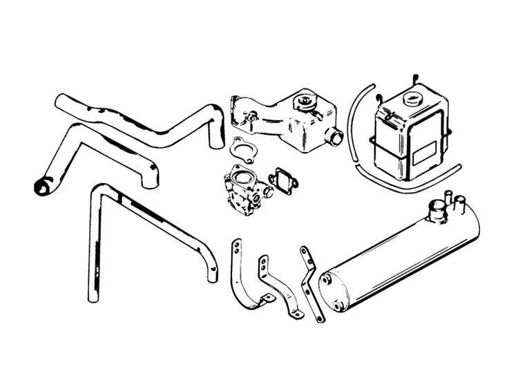 COOLING KT-CLOSED Mercruiser 61086A11