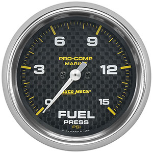 2-5/8" Fuel Pressure Gauge 0-15 PSI