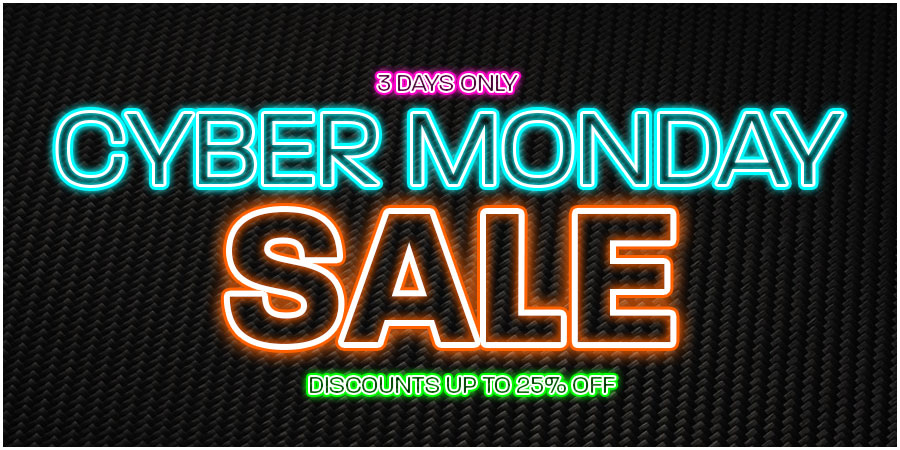 Our 3 Day Cyber Monday Sale Starts Now! Up to 25% off!